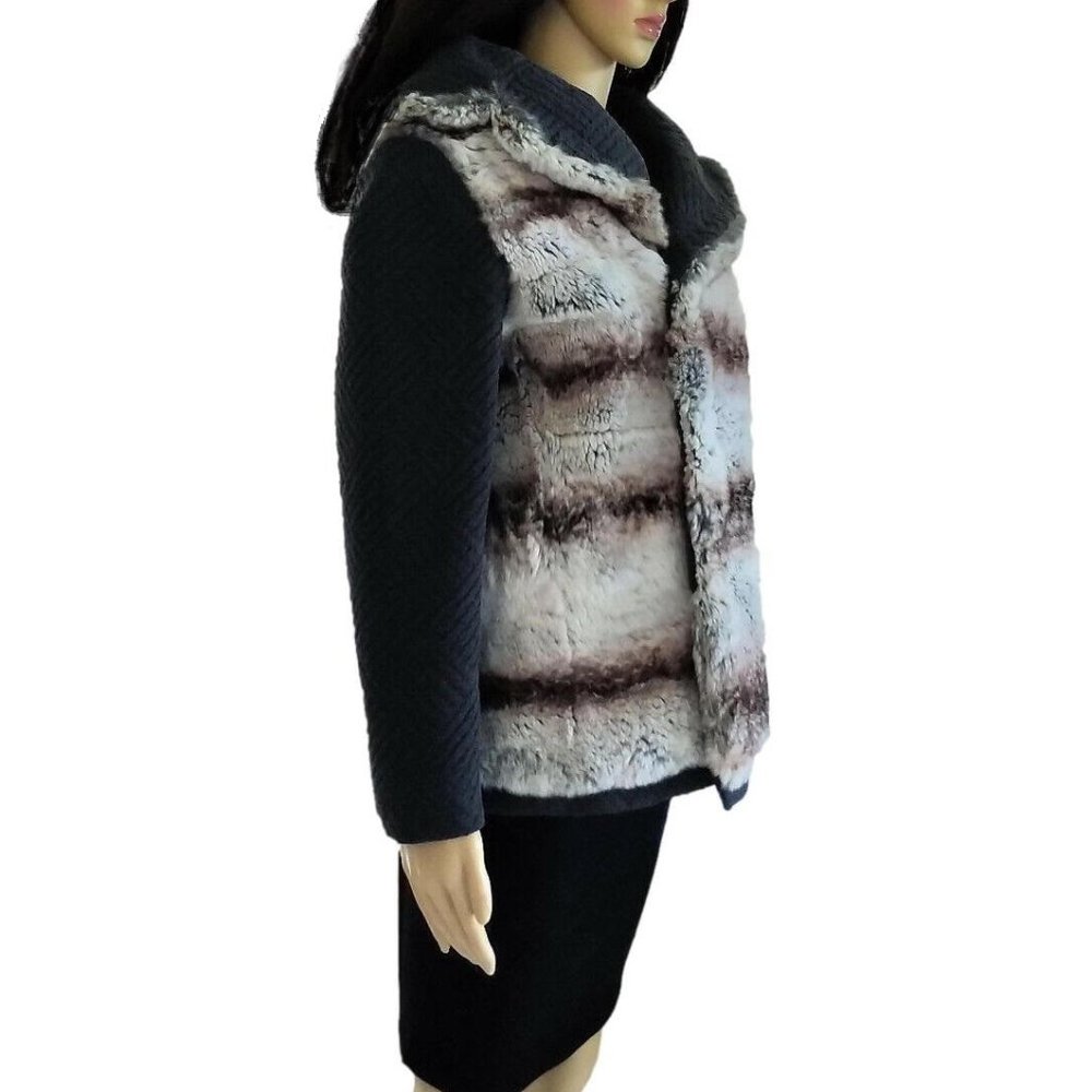 Custom Made Monaco Genuine Ermine Fur Après-ski Jacket Coact 38 6 M - Picture 4 of 10